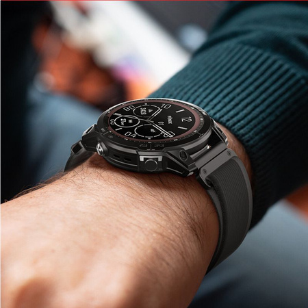 Pasek do GARMIN FENIX 3 / 5X / 3HR / 5X PLUS / 6X / 6X PRO / 7X Tech-Protect Nylon pomarańczowo - czarne