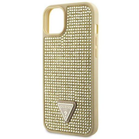 Guess GUHCP14SHDGTPD iPhone 14 6.1" gold/gold hardcase Rhinestone Triangle
