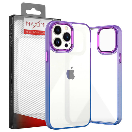 Case IPHONE 14 PRO MX Rainbow purple-blue