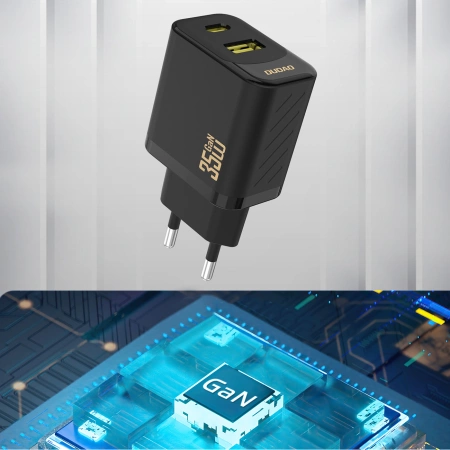 Dudao A27 Max 35W GaN Wandladegerät - Schwarz