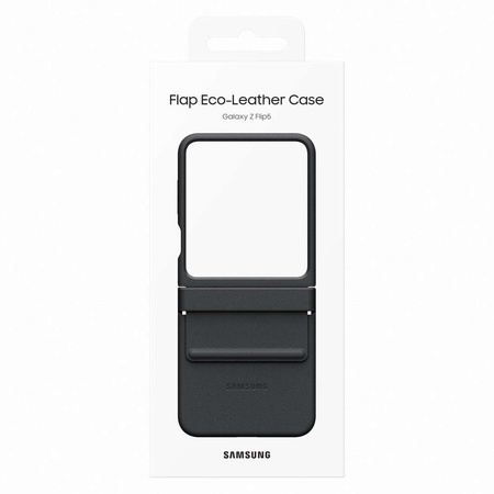 Etui z ekoskóry do Samsung Galaxy Z Flip 5 - czarne