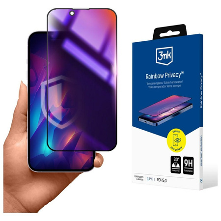 Folia prywatyzująca 3MK Rainbow Privacy  do Apple iPhone 16E