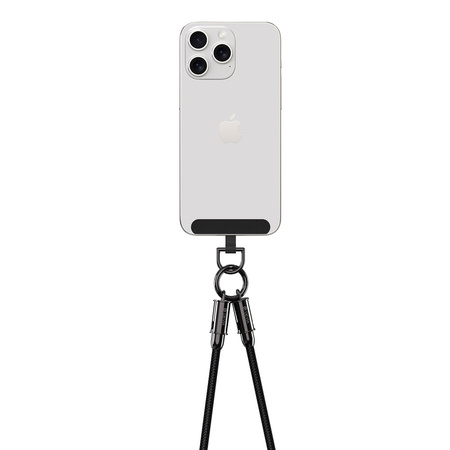 Devia kabel uniwersalna smycz 2w1 PD USB-C - USB-C 1,2 m 60W czarny