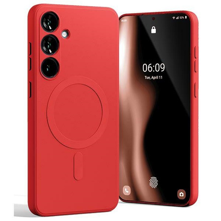 Mercury MagSafe Semi-Silicone Sam S24+ G926 czerwony /red