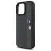 BMW M Perforated Tricolor Detail Line iPhone 16 Pro Max Case - Dark Gray
