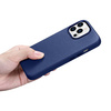 iCarer Case Leather genuine leather case for iPhone 14 Pro Max blau (WMI14220708-BU) (MagSafe compatible)