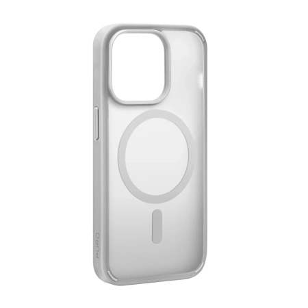 Puro Gradient MagSafe Silicone Case for iPhone 15 Pro - Silver
