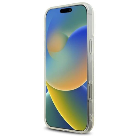 Oryginalne Etui IPHONE 16 PRO MAX Karl Lagerfeld Hardcase IML Rhinestones Logo (KLHCP16XHKLSTDCT) transparentne