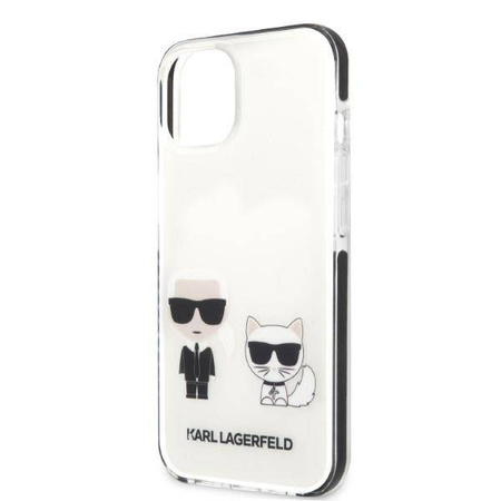 Oryginalne Etui IPHONE 13 MINI Karl Lagerfeld Hardcase Karl&Choupette białe