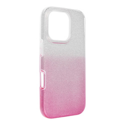 Futerał SHINING do IPHONE 16 Pro transparentny różowy