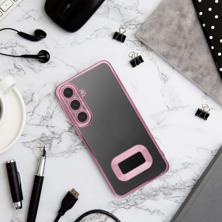 Futerał GLAM do XIAOMI REDMI 13C pudrowy róż
