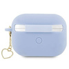 Guess GUAP2LSCHSB AirPods Pro 2 Cover Blau/Blau Silikon Charm Heart Collection
