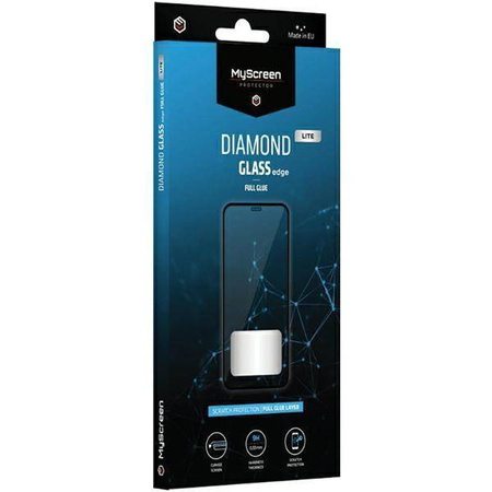 Hartowane szkło MyScreen LITE Diamond Glass edge Full Glue do Iphone 15 Pro Max (6,7") czarne