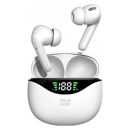 BLUE STAR słuchawki bezprzewodowe bluetooth TWS T60 białe