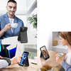 3-in-1-Hülle für iPhone 13 Pro mit MagSafe Wallet RFID-blockierender Ständer Dux Ducis Rafi Mag – Schwarz