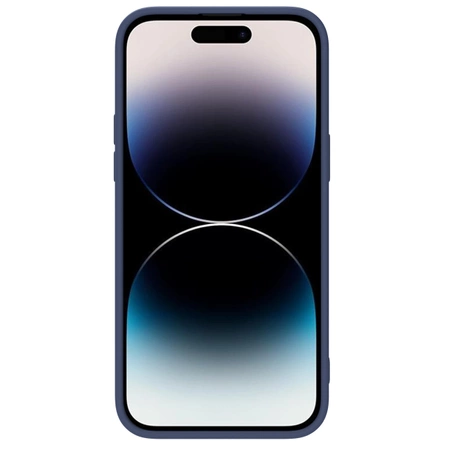Nillkin CamShield Silky Silikonhülle iPhone 14 Pro Hülle mit Kameraschutz Blau