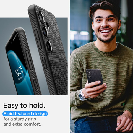 Etui Spigen Liquid Air na Samsung Galaxy S24+ - czarny mat