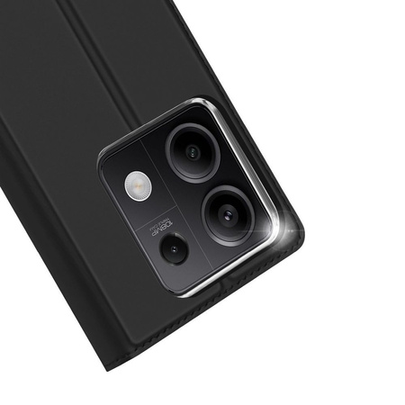 Dux Ducis Skin Pro Hülle mit Klappe und Kartenfach für Xiaomi Redmi Note 13 5G – Schwarz