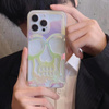 ETUI SKULL IPHONE 14 HOLO WHITE / BIAŁY