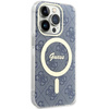 Oryginalne Etui GUESS hardcase IML 4G MagSafe GUHMP15LH4STB do Iphone 15 Pro niebieski
