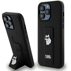 Karl Lagerfeld nakładka do iPhone 13 Pro Max 6,7&quot; KLHCP13XGSACHPK HC GRIPSTAND SAFFIANO CHOUPETTE PINS czarna