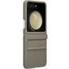 Eco-leather case for Samsung Galaxy Z Flip 5 - brown