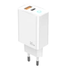 JELLICO wall charger EU13 GaN PD 30W 1xUSB-C + 1xUSB QC3.0 White