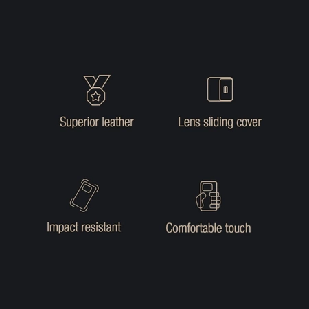 Nillkin Qin Cloth Pro Case Case for iPhone 14 Pro Max Camera Cover Holster Cover Flip Case Blue