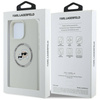 Case IPHONE 16 PRO Karl Lagerfeld Silicone Double Heads&Circle MagSafe beige