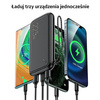 Power Bank 10000mAh PB56 22,5W 2xUSB QC3.0 + USB-C PD + Micro USB Bateria Zewnętrzna Fast Charge Usams US-CD151 biały