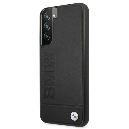 Case BMW BMHCS22MSLLBK S22 + S906 black / black hardcase Signature Logo Imprint
