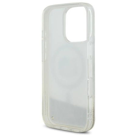 Original Case IPHONE 16 PRO Hello Kitty Hardcase Liquid Glitter Fever MagSafe (HKHMP16LLGDIH) gold & white