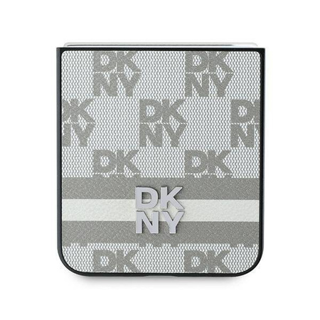 DKNY DKHCZF6PCPTSSE Z Flip6 F741 beżowy/beige Chequered Pattern Printed Stripes