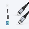 Choetech IP0041 USB-C / Lightning MFi 480Mb/s 3A 2 m cable - black