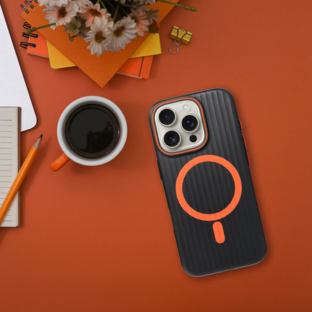 Futerał SIMPLY kompatybilny z MagSafe do IPHONE 13 Pro tytan czarny