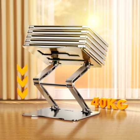 Wozinsky WRS-CPY75DSS Aluminum Laptop and Tablet Stand + Free Smartphone Stand - Silver