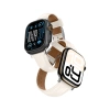 AmazingThing Class Band Leather Strap for Apple Watch 45 / 46 / 49 mm - Light Beige