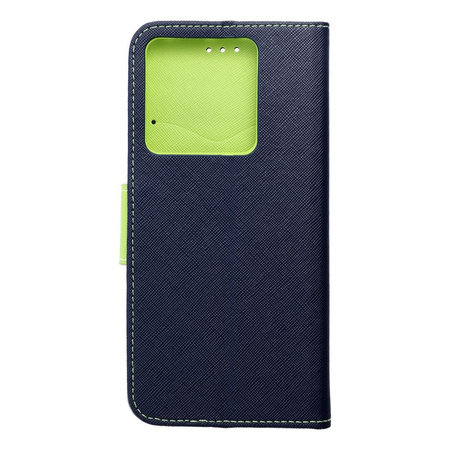 Kabura Fancy Book do  XIAOMI Redmi NOTE 13 PRO 5G granatowy / limonka