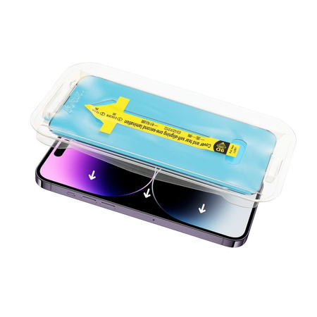 5D Full Glue Tempered Glass - do iPhone 17 Air czarny + aplikator