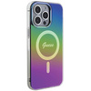 Etui Guess IML Iridescent MagSafe na iPhone 15 Pro - czarne