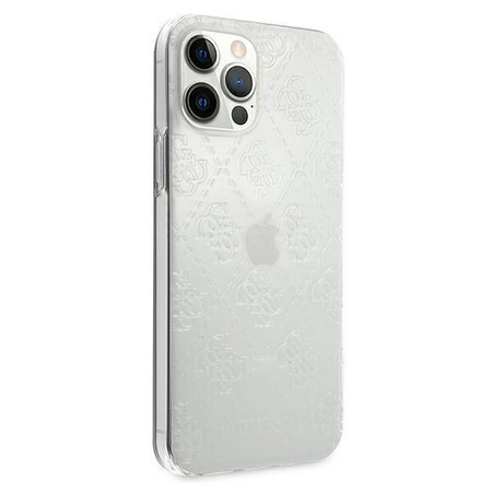 Guess GUHCP12L3D4GTR iPhone 12 Pro Max 6,7" transparent hardcase 4G 3D Pattern Collection