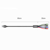 Baseus kabel przewód USB 4w1 Lightning / 2x USB Typ C / micro USB w nylonowym oplocie 3.5A 1.2m czarny (CA1T4-B01)