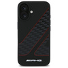 Oryginalne Etui IPHONE 16 AMG Hardcase Checkered Flag Pattern MagSafe (AMHMP16S2SCFR) czarne