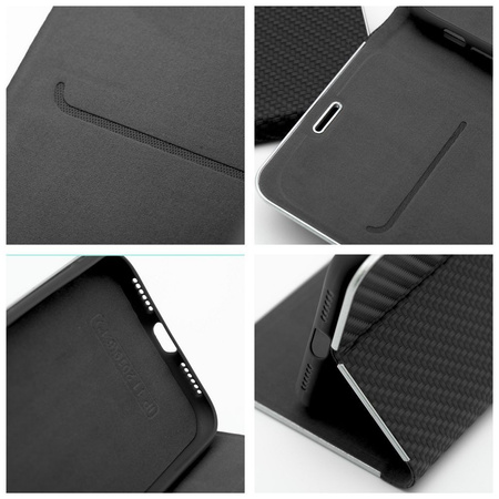 Kabura LUNA Book Carbon do SAMSUNG S25 FE czarny
