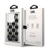 Oryginalne Etui IPHONE 14 PRO MAX Karl Lagerfeld Hardcase Liquid Glitter Monogram (KLHCP14XLMNMK) czarne