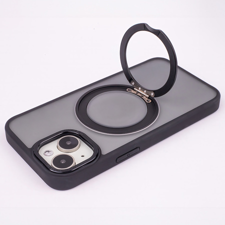 Nakładka Mag Ring Rotating do iPhone 15 Pro 6,1&quot; czarny