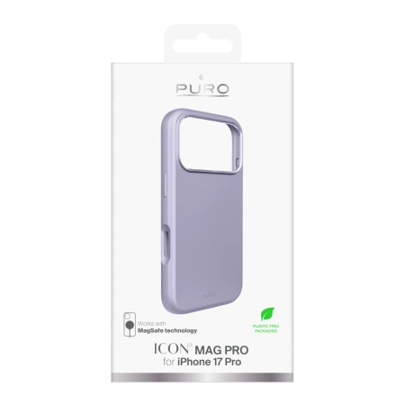 Pure Icon Mag Pro Liquid Silicone Case for iPhone 17 Pro, MagSafe Compatible, with Camera Protection and Aluminum Buttons - Pink