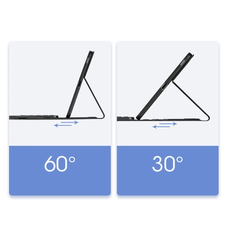 Dux Ducis Bluetooth-Tastaturhülle (TK-Serie) für Samsung Tab S6 Lite – Schwarz