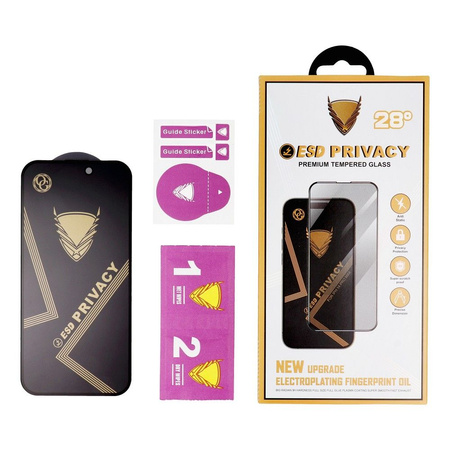 Szkło Hartowane OG Premium Privacy Glass - do Iphone 17 Air czarny