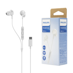 SŁUCHAWKI DOUSZNE PRZEWODOWE PHILIPS Phil-TAE5008WT/00 BIAŁE